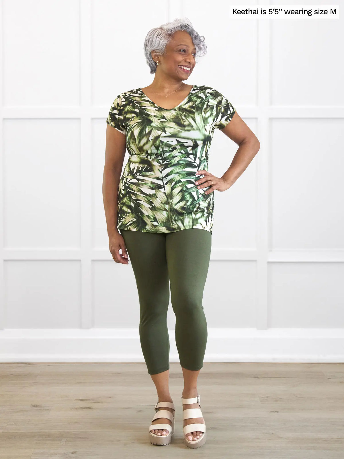 Lisa2 high waisted capri legging